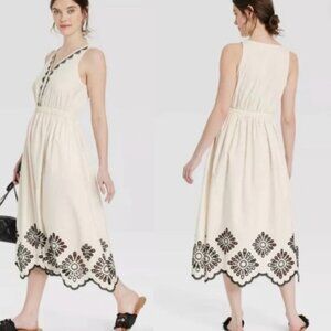 Universal Thread Women's Eyelet Maxi Sundress Dress XL